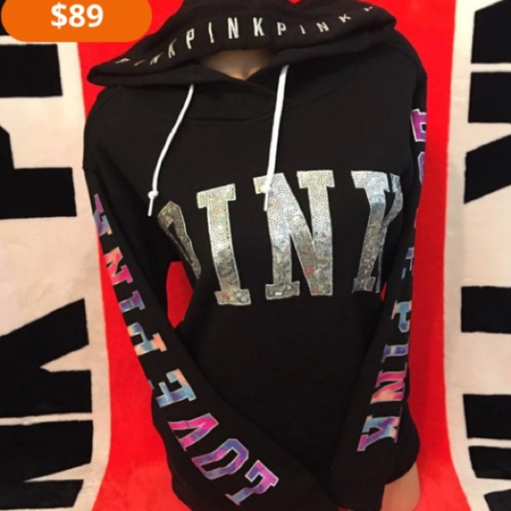 ISO PINK BLING HOODIE